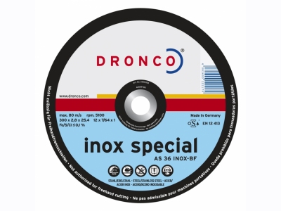 AS36S Inox Special : Δίσκος κοπής inox 2,8 / 3 mm